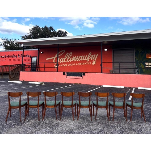 Restored Mid Century Drexel Sun Coast Dining Chairs - 8 For Sale - Image 12 of 18