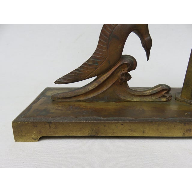 Art Nouveau Seagull Table Lamp For Sale - Image 12 of 17