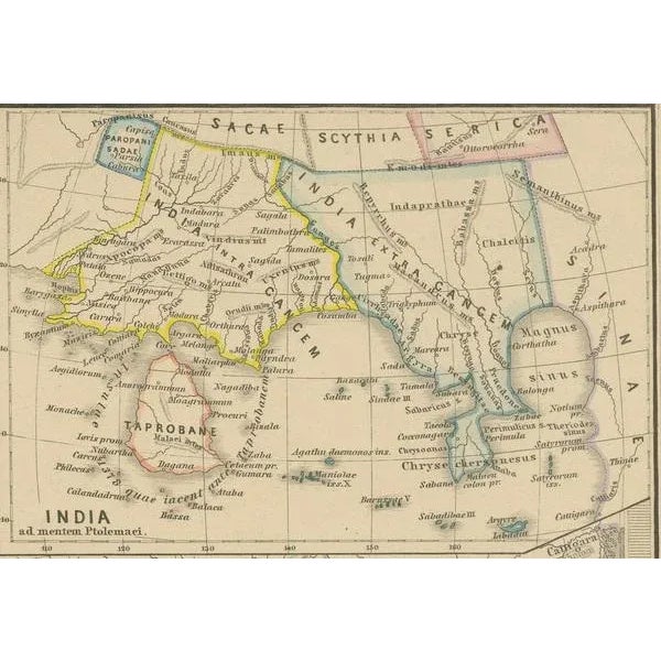 This map is titled "INDIA," and it provides a detailed view of the Indian subcontinent with various inset maps that offer...