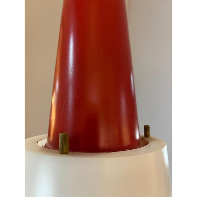 Kitchen Lamp in Red and White Plastic from Philips For Sale - Image 10 of 11