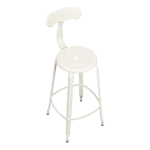 Early 21st Century Nicolle Enameled Steel Outdoor Patio Backrest Bar Stool