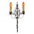 1920s Wrought Iron Spanish Revival Floor Lamp With Adjustable Height For Sale