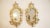 Metal Large Pair of Italian Ceramic and Tole Sconces For Sale - Image 7 of 7