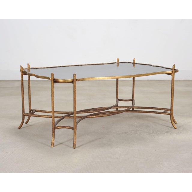 2000 - 2009 Dennis & Leen Chinoiserie Iron Gilt Tray Cocktail Table For Sale - Image 5 of 17