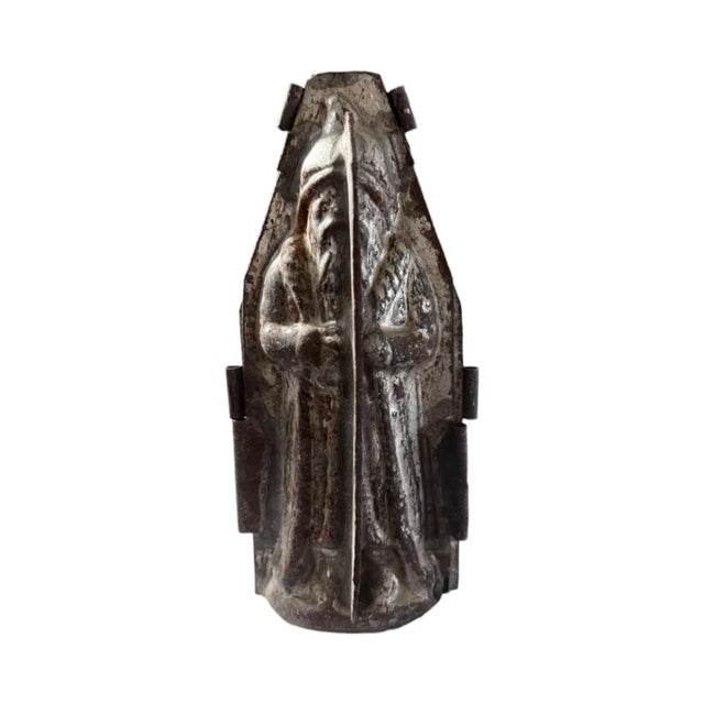 Set of 4 Antique French Santa Claus Chocolate Molds For Sale - Image 9 of 11