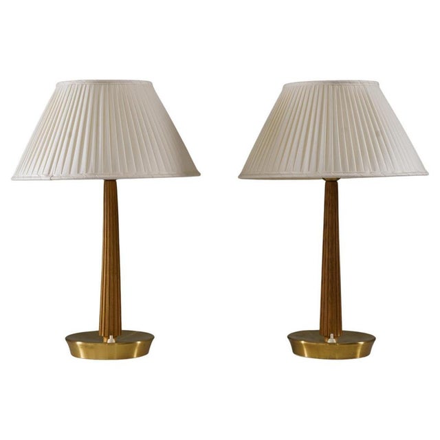 Mid-Century Modern Scandinavian Table Lamps from Asea, 1940s, Set of 2 For Sale - Image 9 of 9