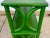 Mid 20th Century Mid-Century Green Rattan Etagere Bookcase Console - Newly Painted For Sale - Image 5 of 10