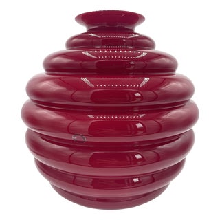 Vase in Red by Napoleone Martinuzzi, 2000 For Sale