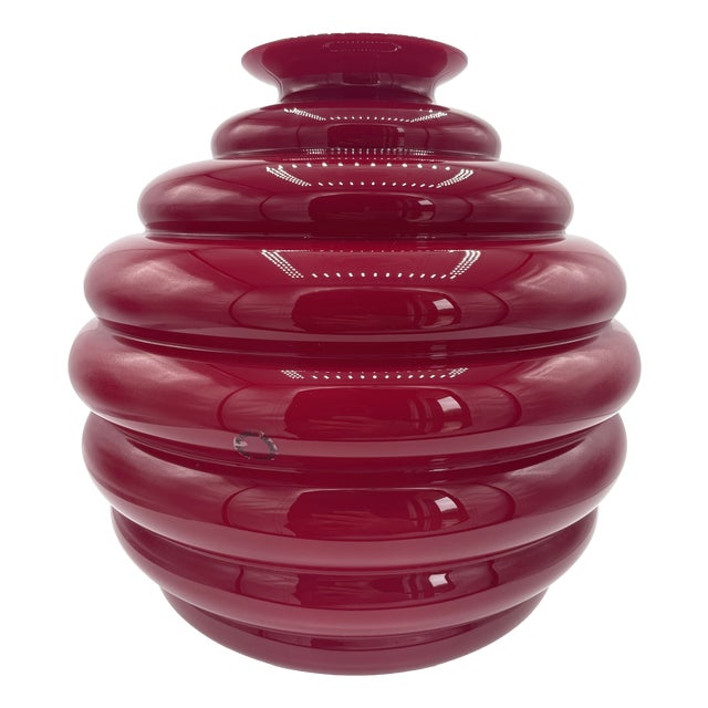Vase in Red by Napoleone Martinuzzi, 2000 For Sale