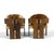 Brown Pair of Italian Lounge Chairs Attributed to Tobias Scarpa For Sale - Image 8 of 13