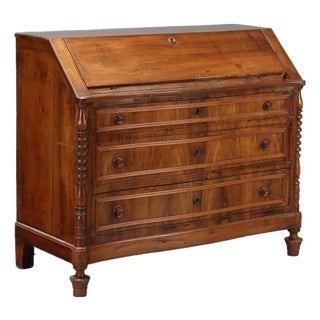 Drop-Leaf Chest in Walnut For Sale