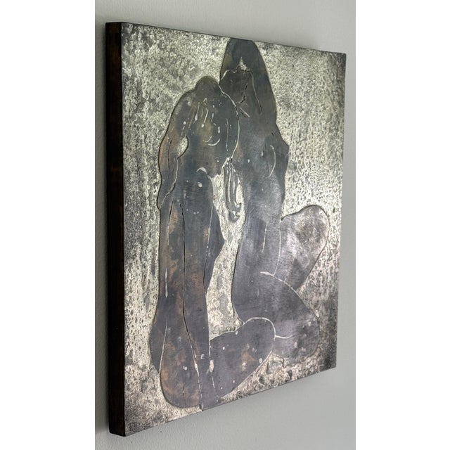 Phillip and Kelvin LaVerne "Ecstasy" Patinated Bronze & Pewter Wall Sculpture For Sale - Image 9 of 10