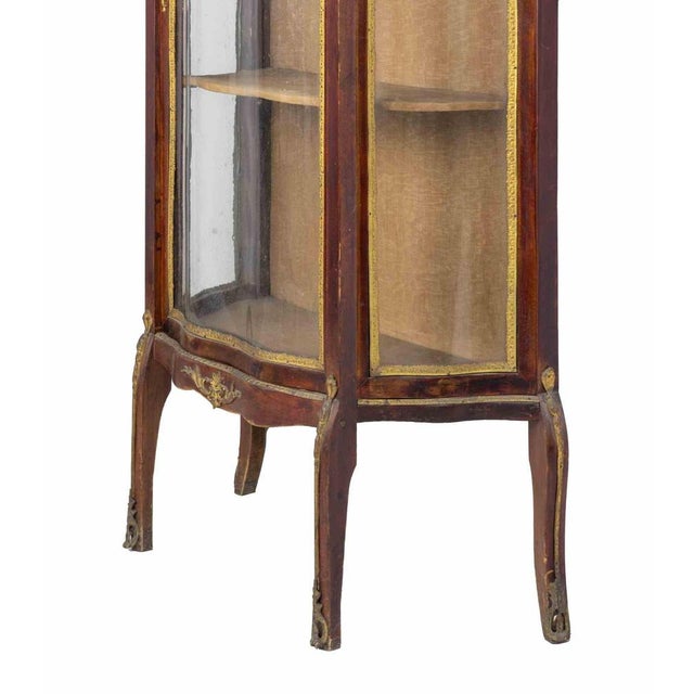 Display Cabinet with Mahogany and Glass, 1950s For Sale - Image 9 of 10