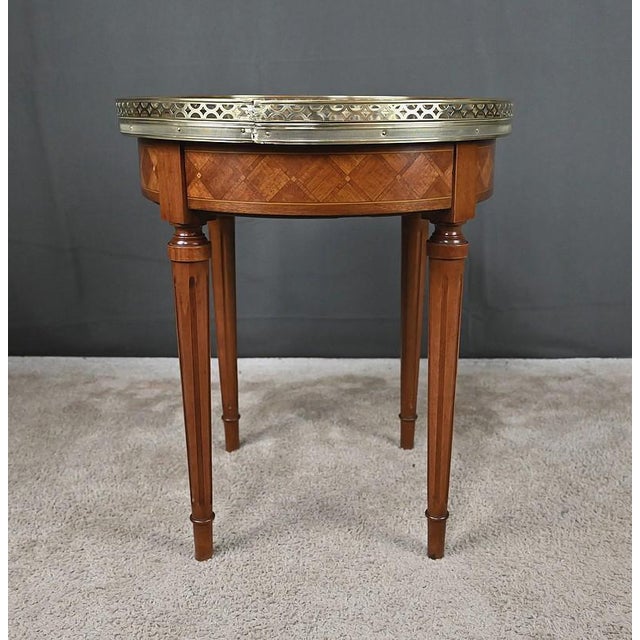 Small Marquetry Hot Water Bottle Table, 20th Century For Sale - Image 11 of 14