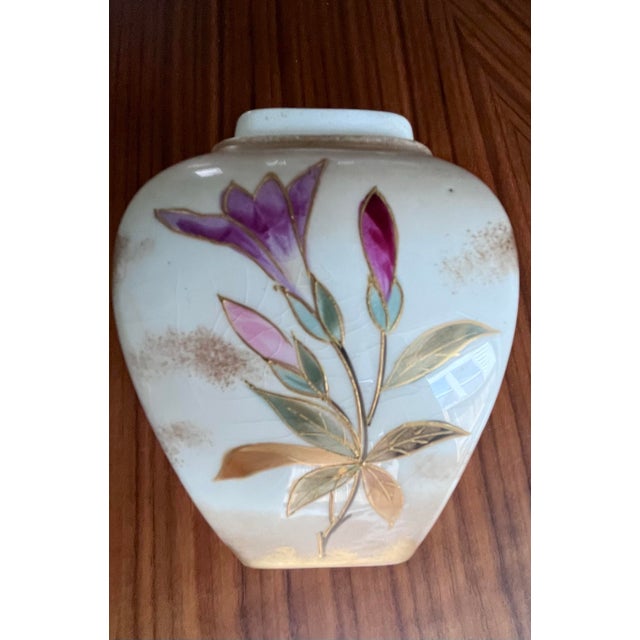 Antique German Hand-Painted Petite Lidded Urn For Sale - Image 12 of 12
