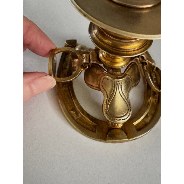 Antique Victorian Equestrian Chamberstick Candleholder C. 1860-1890 For Sale In Columbia, SC - Image 6 of 10