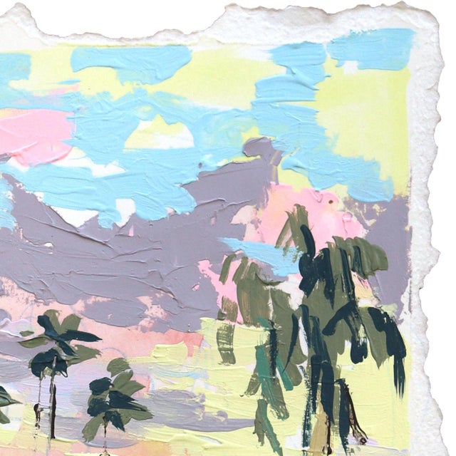 Contemporary Ventura Boulevard - Original Los Angeles Cityscape Mixed Media Painting on Paper by Kellie Newsome For Sale - Image 3 of 6