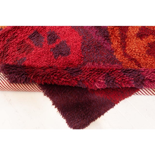 Textile Doris Leslie Blau Vintage Swedish Rya Rug For Sale - Image 7 of 9