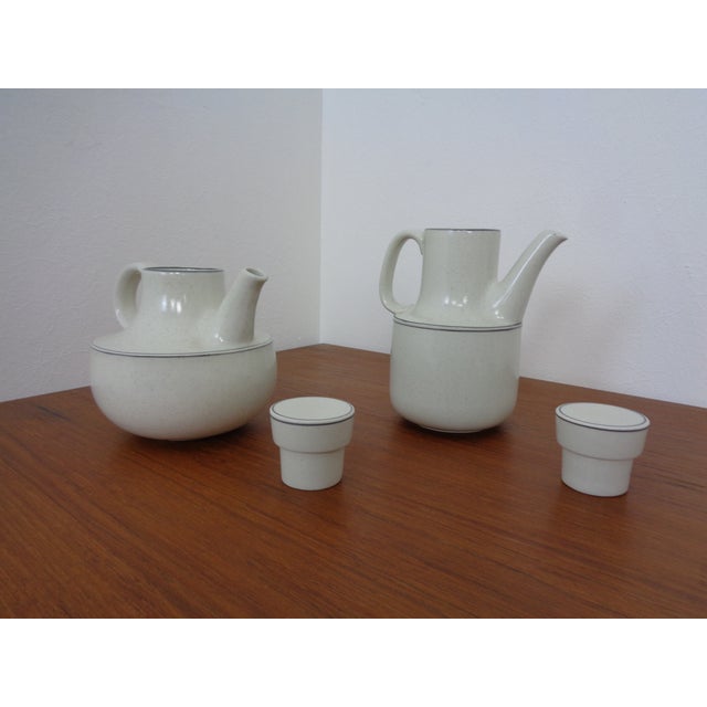 Mid-Century Modern Swedish Birka Tea Pot & Coffeepot by Stig Lindberg for Gustavsberg, 1960s, Set of 2 For Sale - Image 3 of 15
