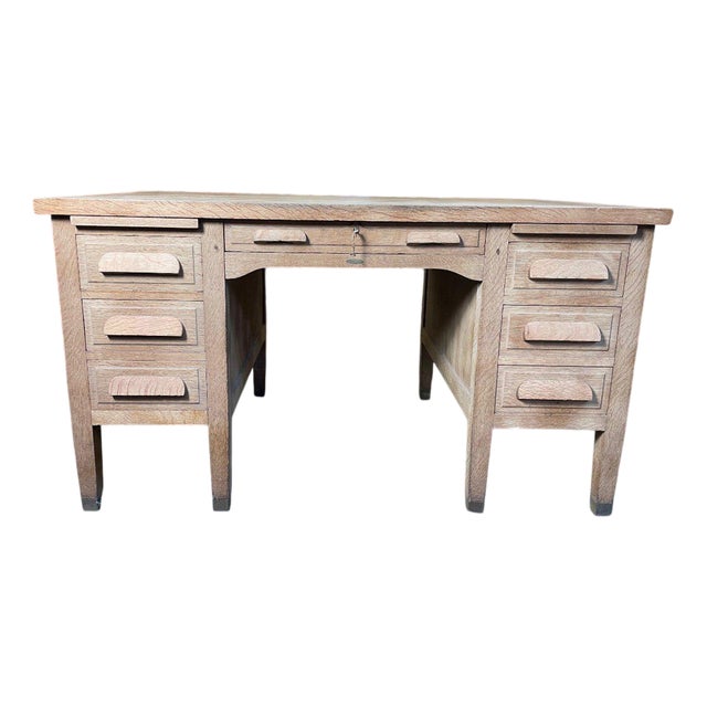 Administrative Desk in Oak For Sale