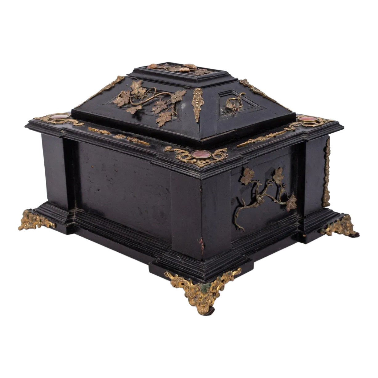 Italian Renaissance Style Lacquered Box | Chairish