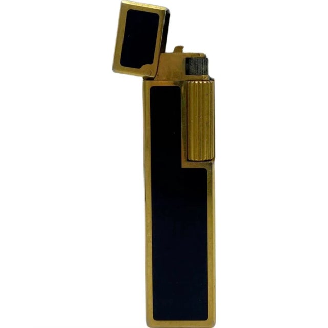 Vintage 21 Club Nyc Restaurant Black Gold Cigarette Lighter For Sale - Image 13 of 13