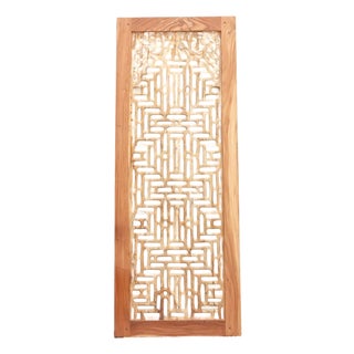 Bleached Reclaimed Wood Lattice Portal Door For Sale