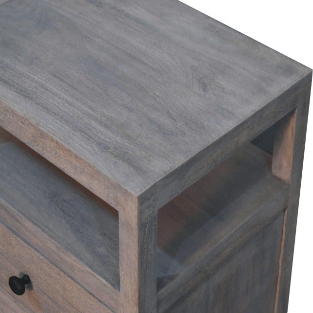 Acid Wash Open Slot Bedside Table For Sale In Philadelphia - Image 6 of 8