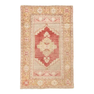Antique Turkish Anatolian Rug 3'4'' x 5'3''