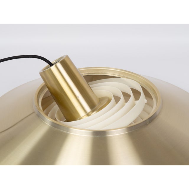 1940s Vintage Danish Navy Pendant Lamp for Nordisk Solar, 1960s For Sale - Image 5 of 13