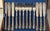 Late 19th Century Victorian English Wooden Box With a Complete Silver-Plated Flatware - 48 pcs For Sale - Image 9 of 18