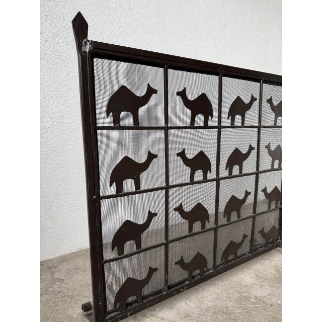 Wrought Iron Fire Screen from Les Marolles, 1950 For Sale - Image 13 of 18