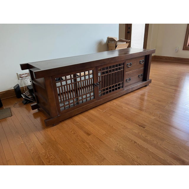 Gumps Shinto Lattice Tv Entertainment Center - Gumps by Maria Yee For Sale - Image 4 of 5