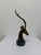 Brass Gazelle Sculpture on Variegated Green Marble Base, 1970s For Sale - Image 4 of 18
