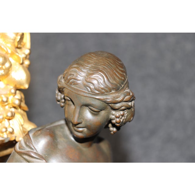 Late 19th Century Ornate Figural Bronze Clock by Delafontaine of Paris For Sale - Image 13 of 17
