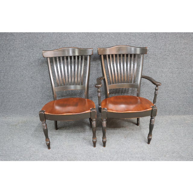 Nichols & Stone Cherry Dining Chairs/4 For Sale - Image 10 of 11