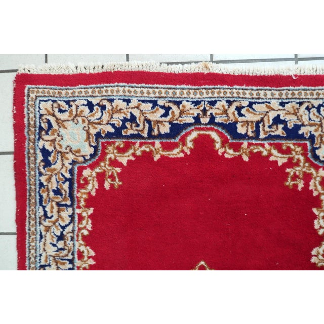 1950s, Vintage 1950s Persian Kerman Rug 2' X 4' For Sale - Image 9 of 11