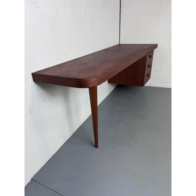 1950s Mid-Century Modernist Danish Teak Desk by George Nakashima, 1950s For Sale - Image 5 of 15