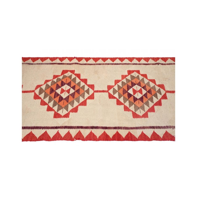 Vintage Decorative Kilim Runner - 3`3″ X 10`6″ For Sale - Image 4 of 6