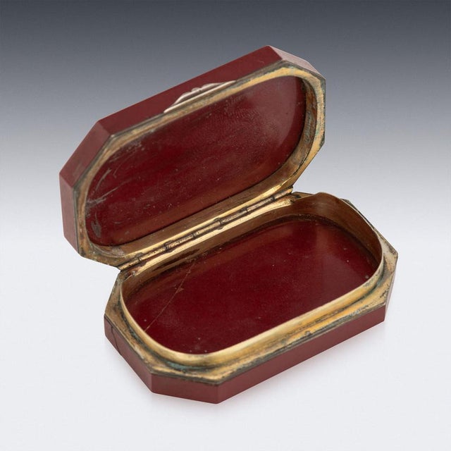 Antique Italian Silver and Silver Gilt Mounted Micro Mosaic Box, 1890 For Sale - Image 9 of 18