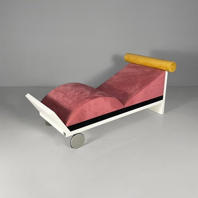 Italian Juan Chaise Longue by Marco Panini for Memphis, 1987 For Sale - Image 18 of 18