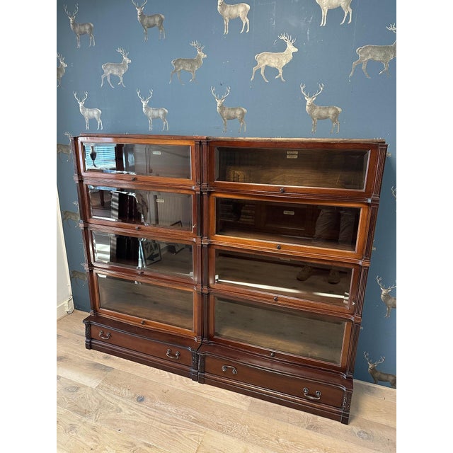 Mahogany Bookcase from Globe Wernicke, 1890s For Sale - Image 16 of 17