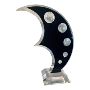 Crescent Moon Sculpture by Shlomi Haziza