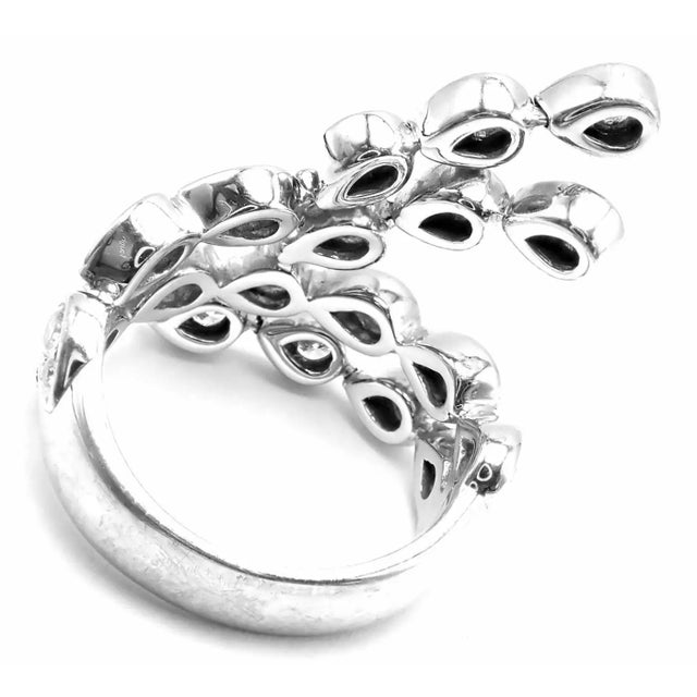 2000 - 2009 Piaget Magic Reflection Diamond Flexible White Gold Ring, Size 6.25 For Sale - Image 5 of 9