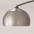 Nova 1960s Handcrafted Solid Steel Half Dome 1 Light Wall Mounted Arc Lamp in Satin Nickel and Black Nickel Finish, 1960s For Sale - Image 4 of 7