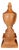 Large Architectural Wood Turned Finial For Sale