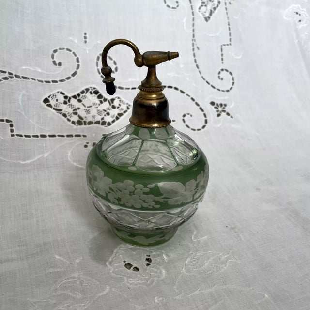 Antique Crystal Vanity Set - 8 Pieces For Sale In Los Angeles - Image 6 of 12