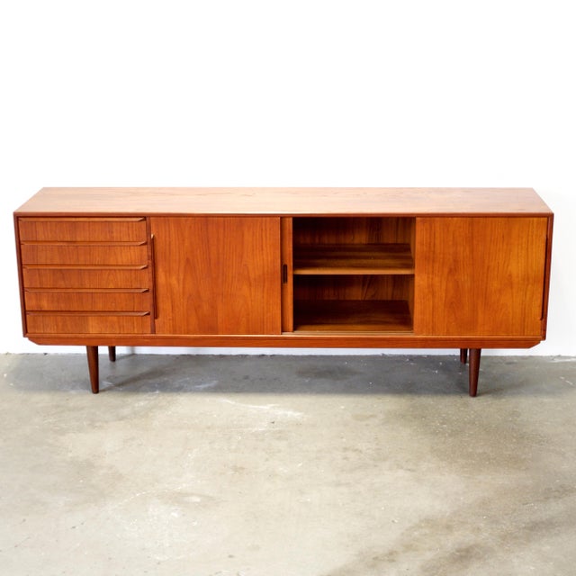 1950s Danish Teak Sideboard For Sale - Image 15 of 17