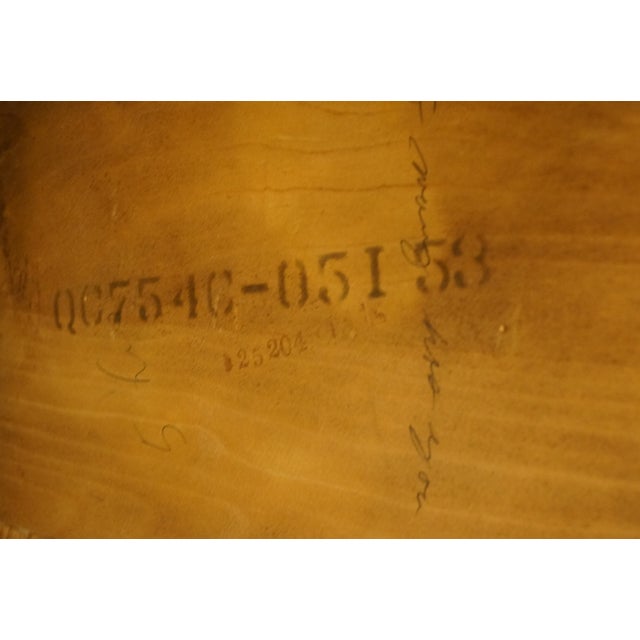 Brown High End Vintage Solid Hard Rock Maple Colonial Early American Pub Style Side Chair For Sale - Image 8 of 8