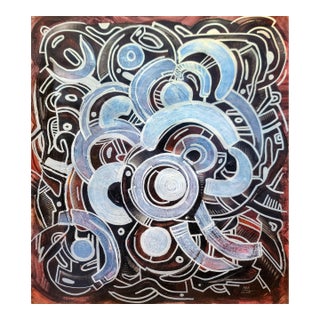 "Pieces of Pith", Acrylic on Paper Painting by Ara Deinde For Sale